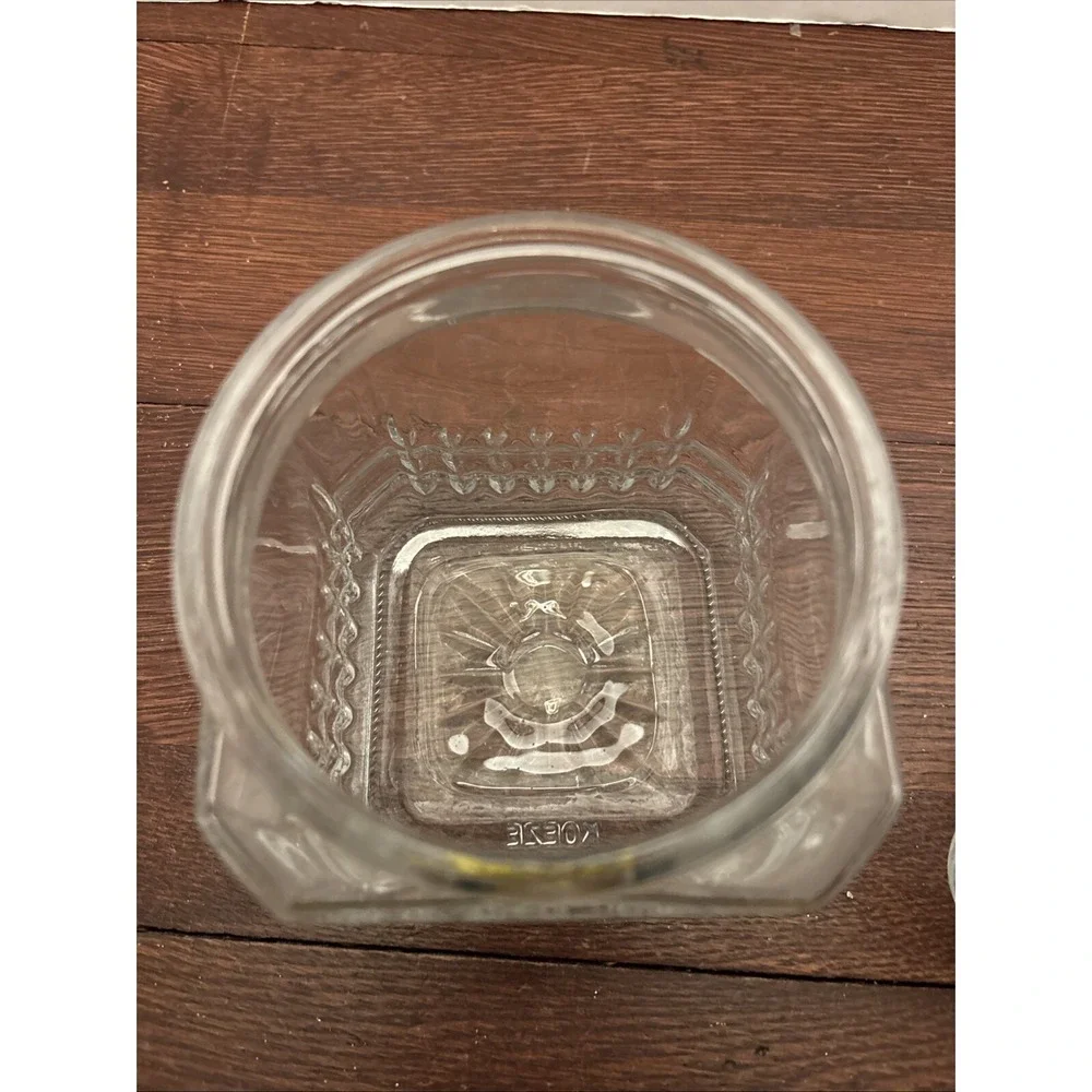 Vintage Koeze's Clear Glass Jar Apothecary Kitchen Canister Sealing Lid 7.5 Inch